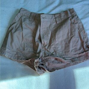 Bluenotes High-Waist Utility Shorts in Beige